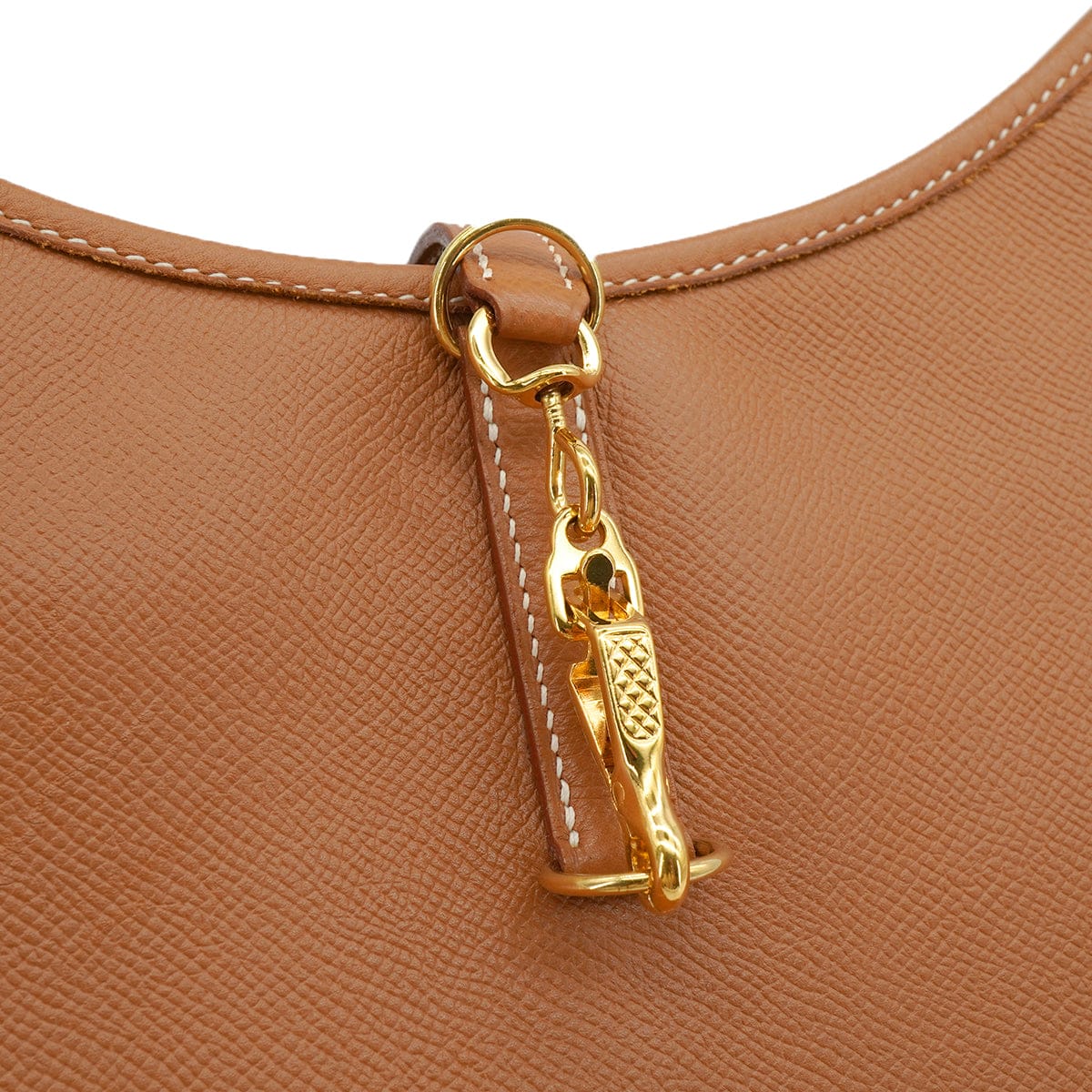 LUXURY PROMISE HERMES TRIM 31 GOLD COUCHEVEL SHOULDER BAG 1998 SQUARE B GOLD HARDWARE 90344355