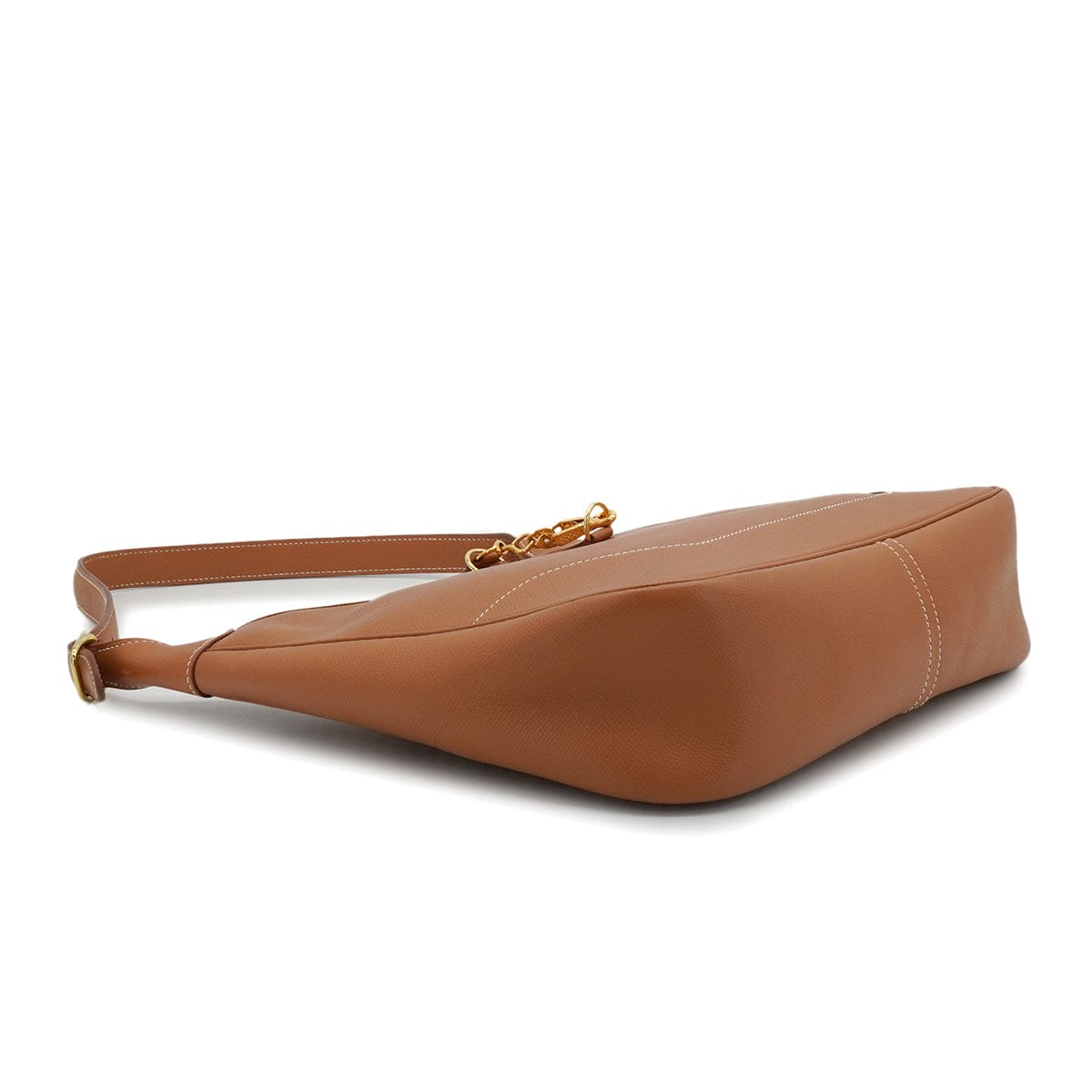 LUXURY PROMISE HERMES TRIM 31 GOLD COUCHEVEL SHOULDER BAG 1998 SQUARE B GOLD HARDWARE 90344355
