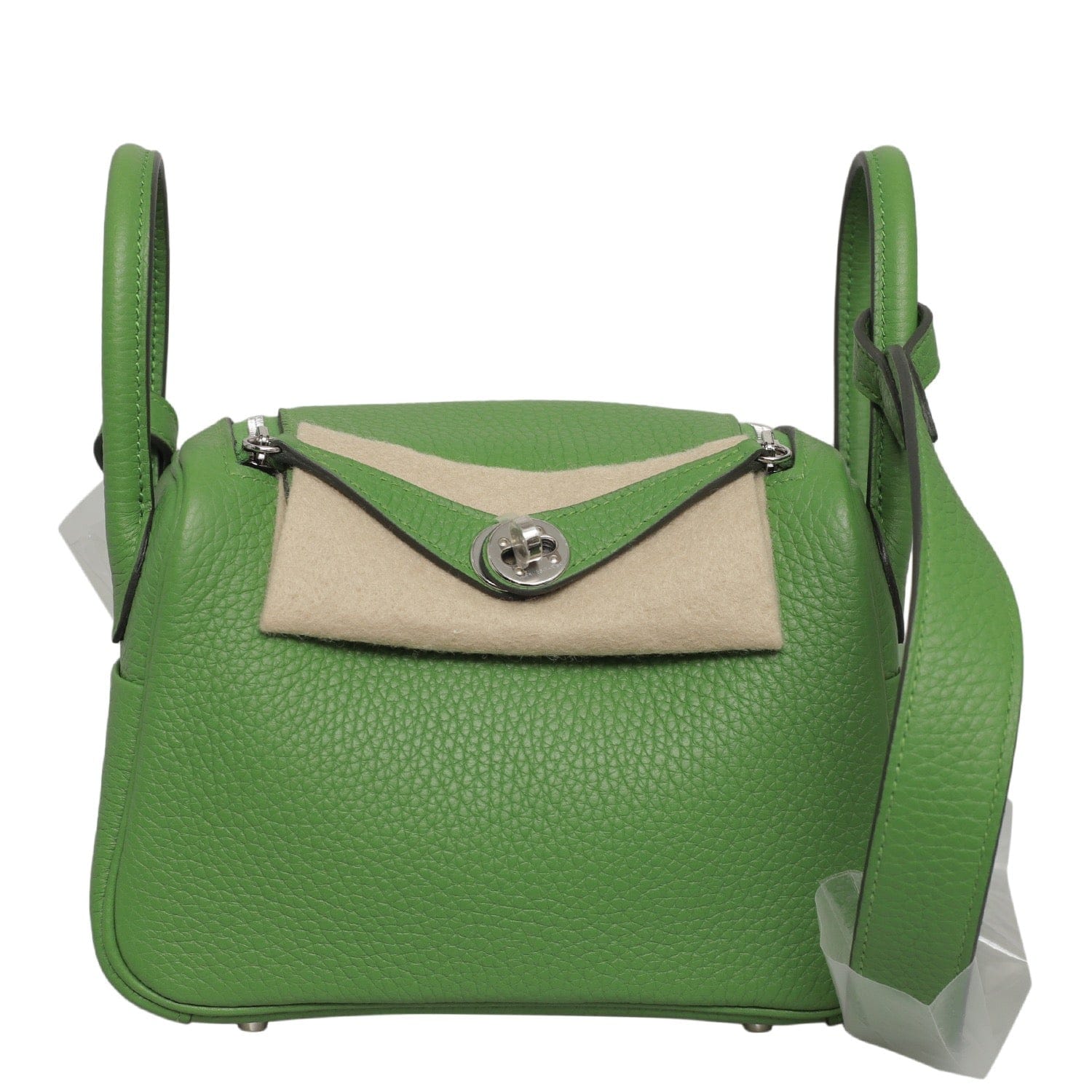 Luxury Promise Hermes Vert Yucca Mini Lindy PHW