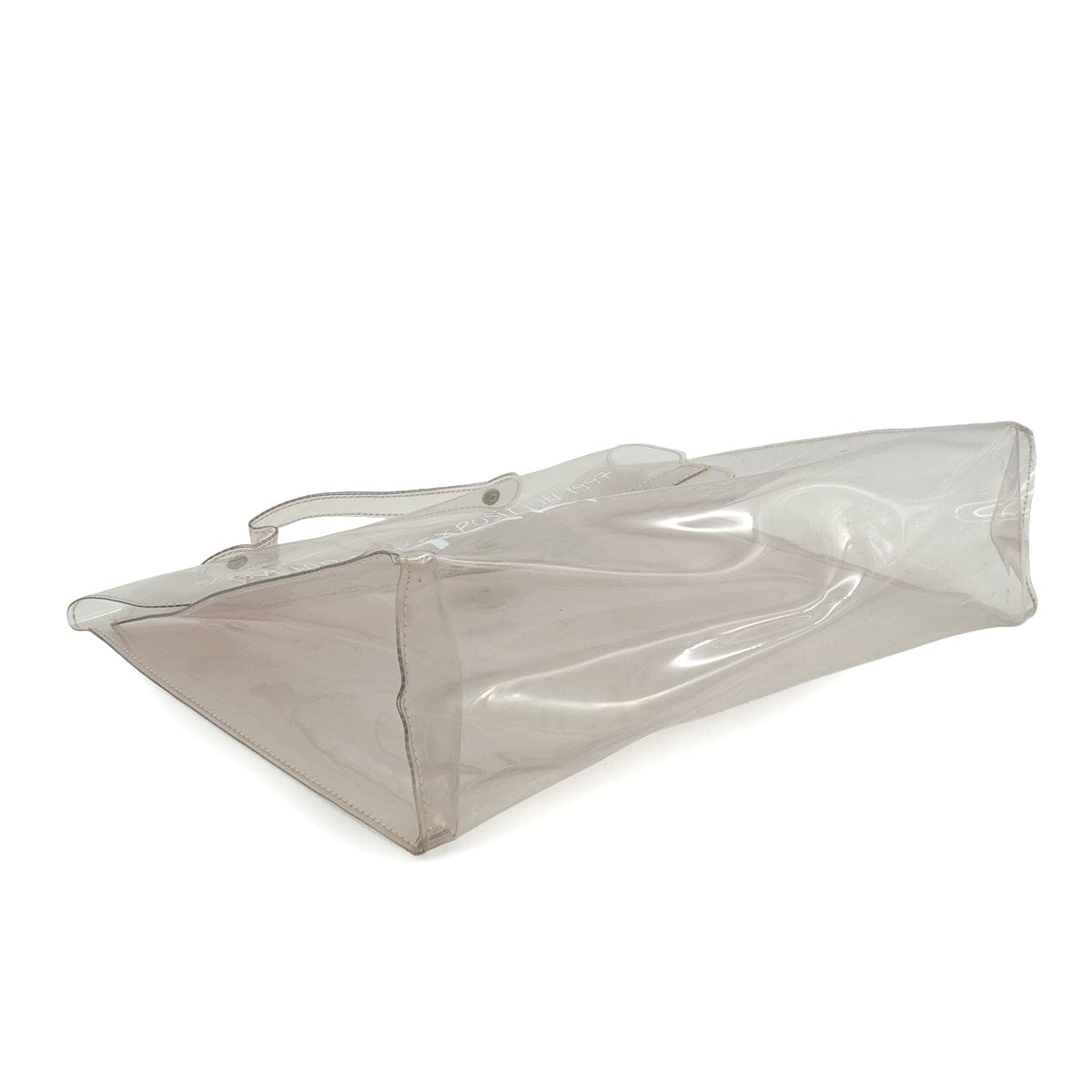 LUXURY PROMISE HERMES VINYL KELLY SOUVENIR DE L' EXPOSITION 1997 CLEAR HAND BAG GOLD HARDWARE 90338368