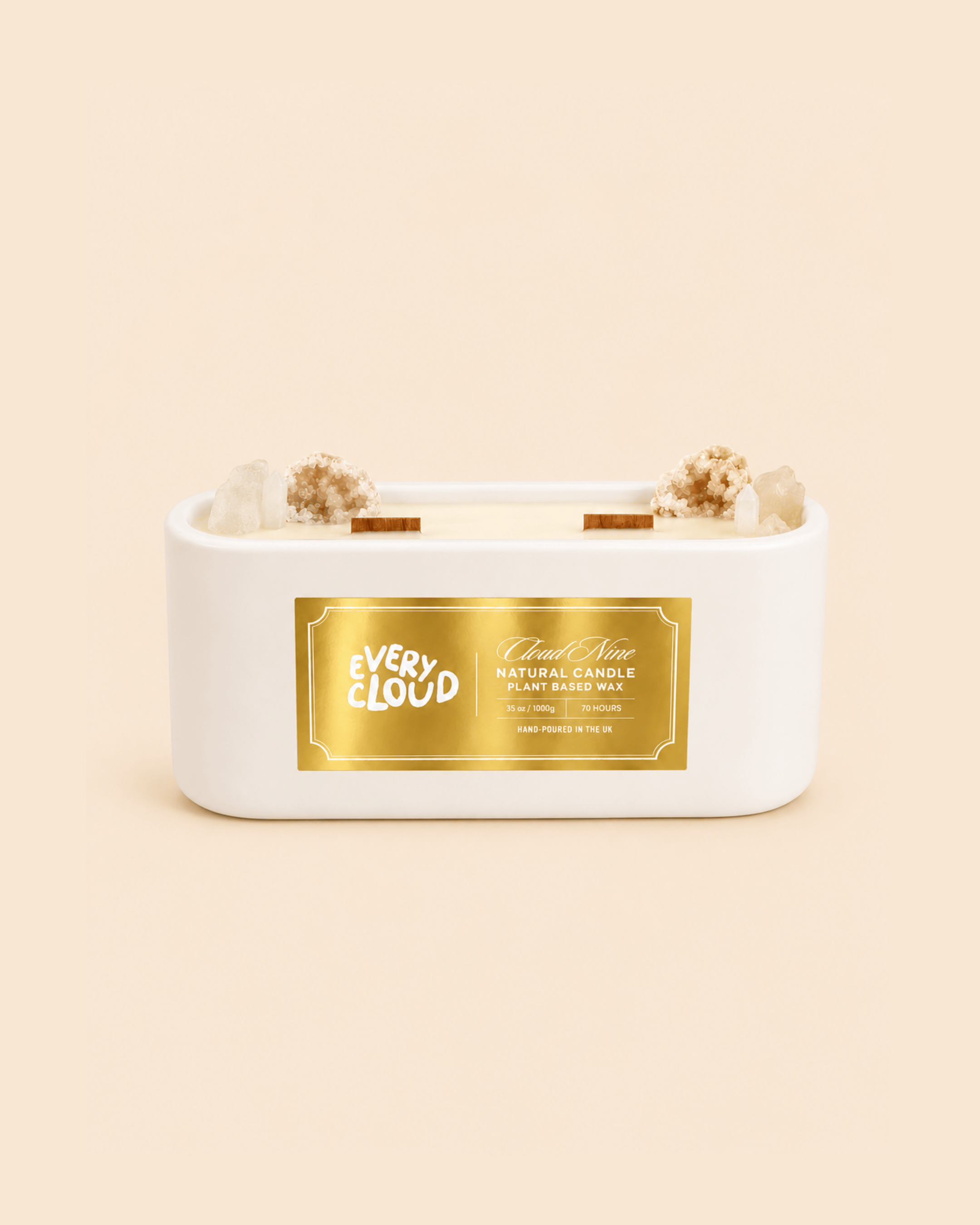 Luxury Promise Cloud Nine White Mid Baguette Candle AGC3843