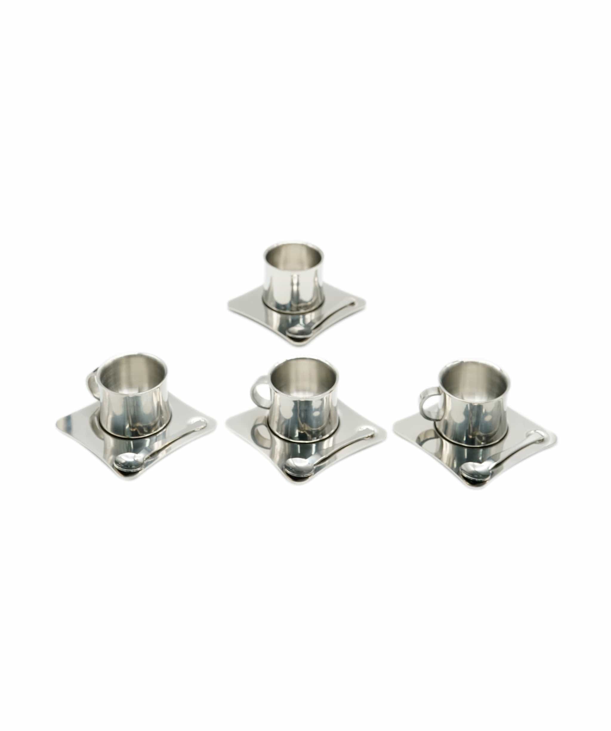 Luxury Promise Espresso Cups with Saucers & Spoons (Set of 4) ASL9275