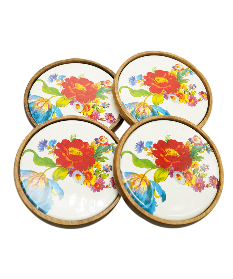 Luxury Promise Flower Market Coasters - Set of 4 ASL10113