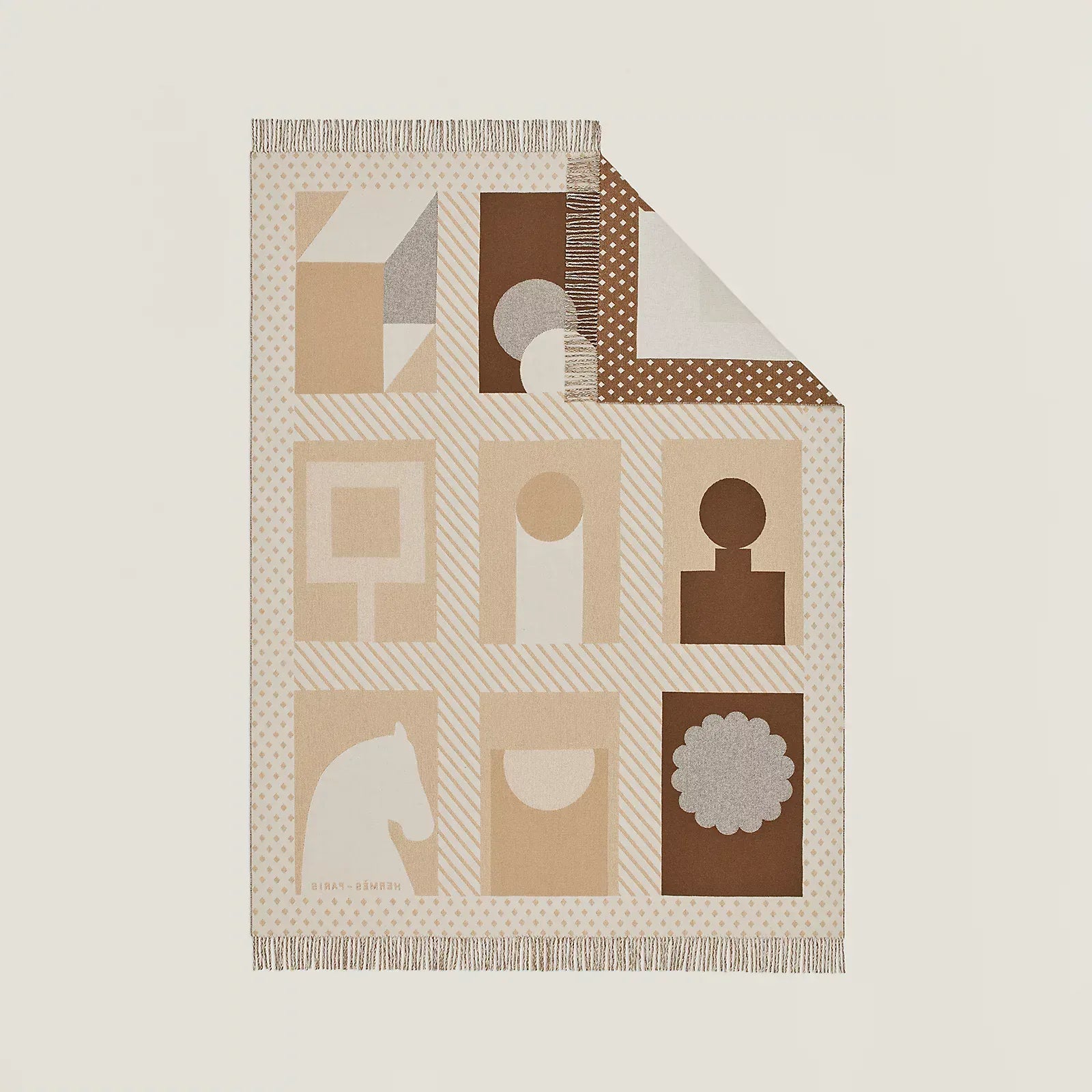 LUXURY PROMISE HERMÈS LES OBJETS DU FAUBOURG BLANKET Cisal & Coquillage