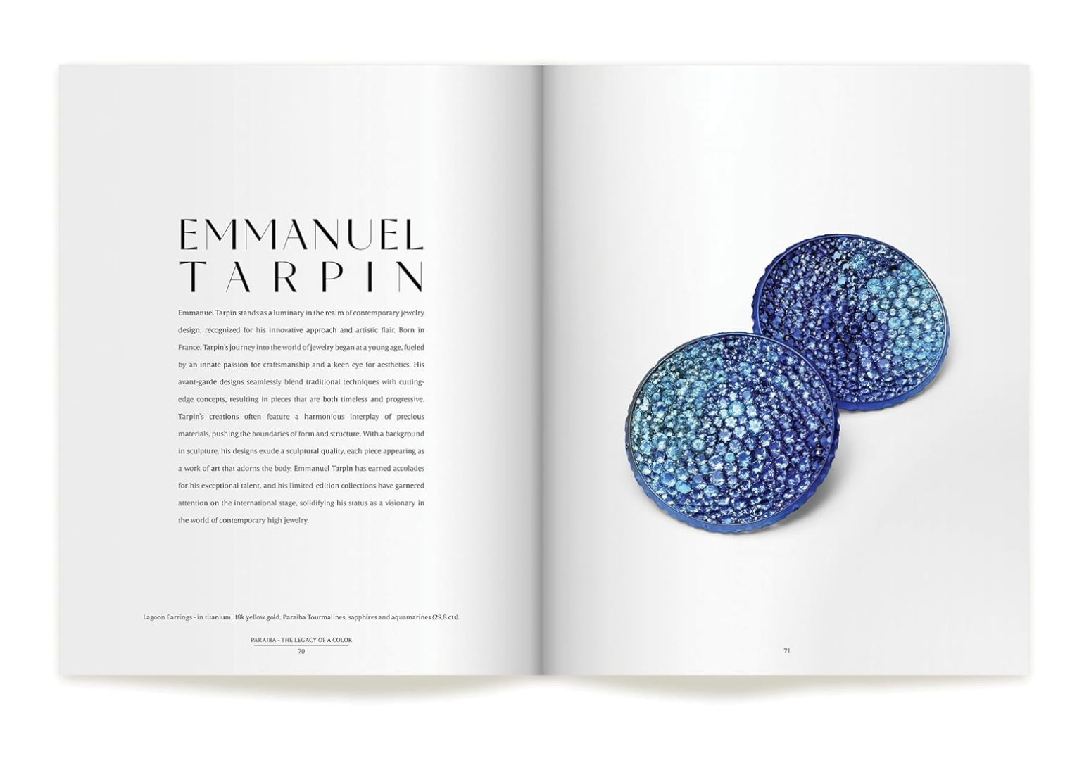 Luxury Promise Paraíba: The Legacy of a Color Hardcover  DXBS5681