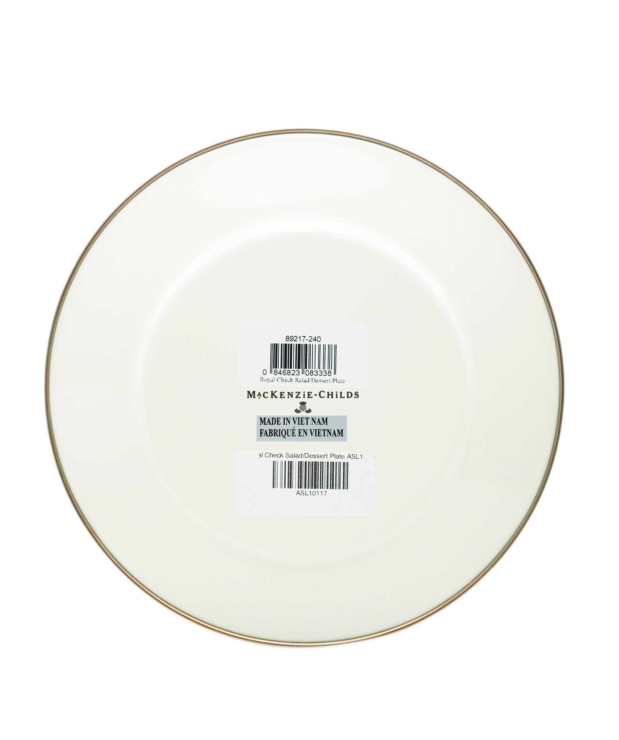 Luxury Promise Royal Check Salad/Dessert Plate ASL10117