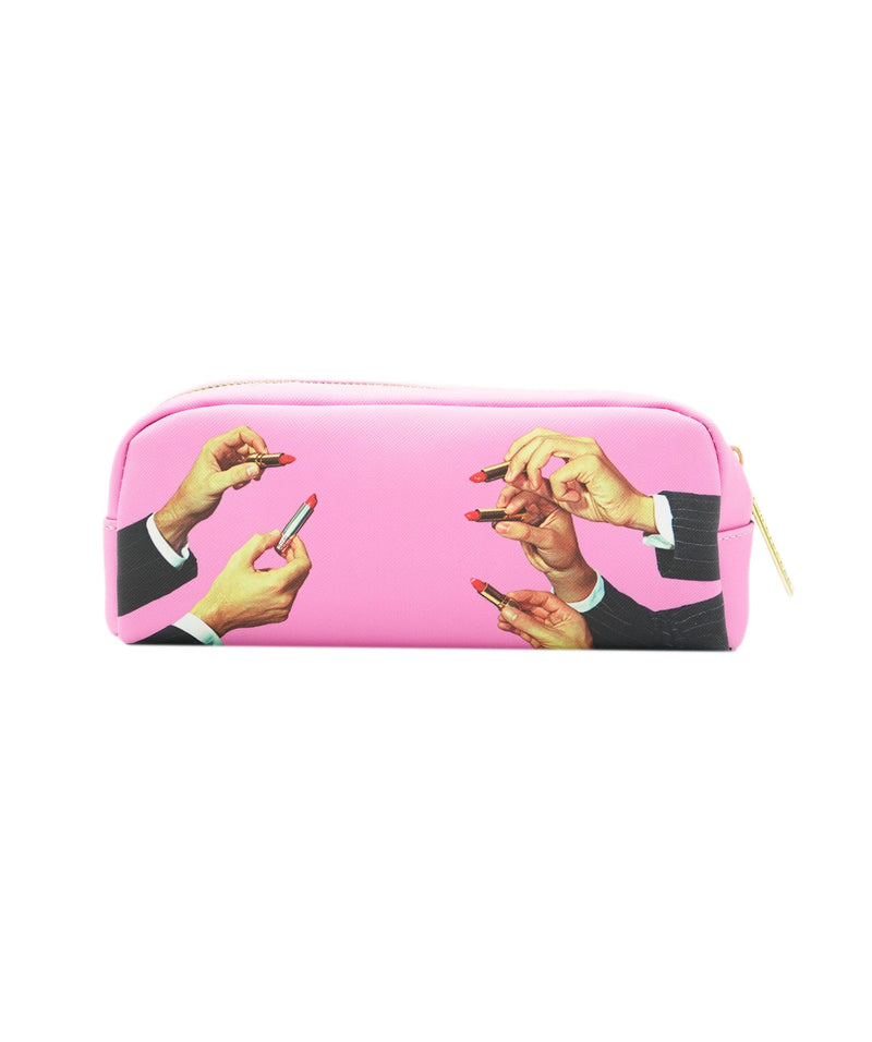 Luxury Promise Seletti Clutch Beauty Bag LIPSTICKS PINK ASL10103