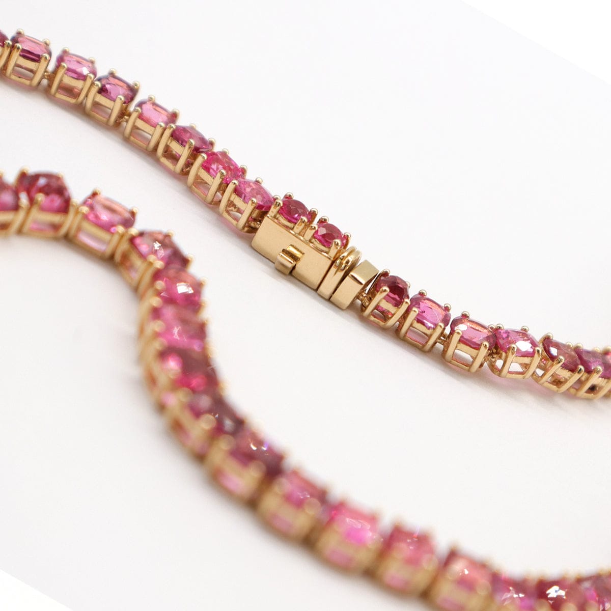 Luxury Promise HOT PINK JEDI NECKLACE YG 15" AVCHK356