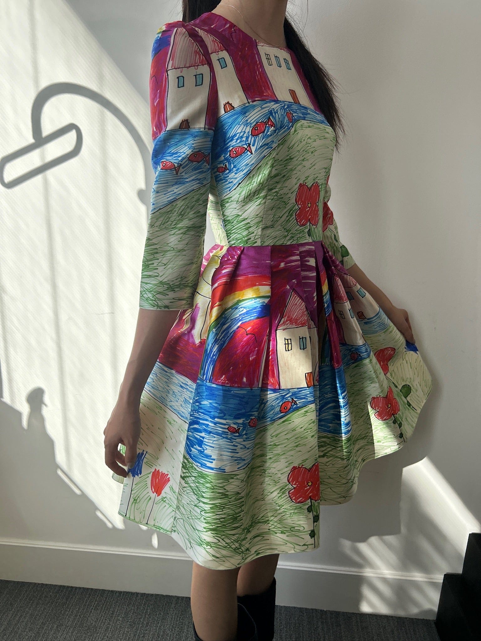Luxury Promise IT 36 - Dolce & Gabbana Multicolour Printed Dress