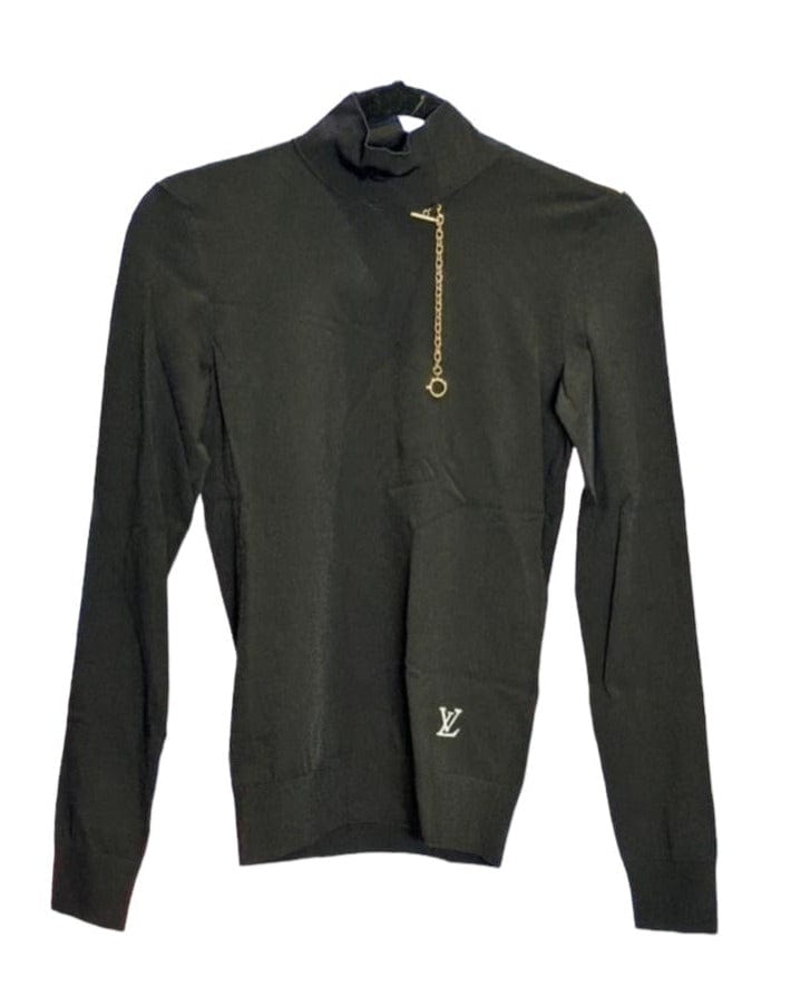 Luxury Promise LV Shoulder Detail Turtleneck Sweater - M