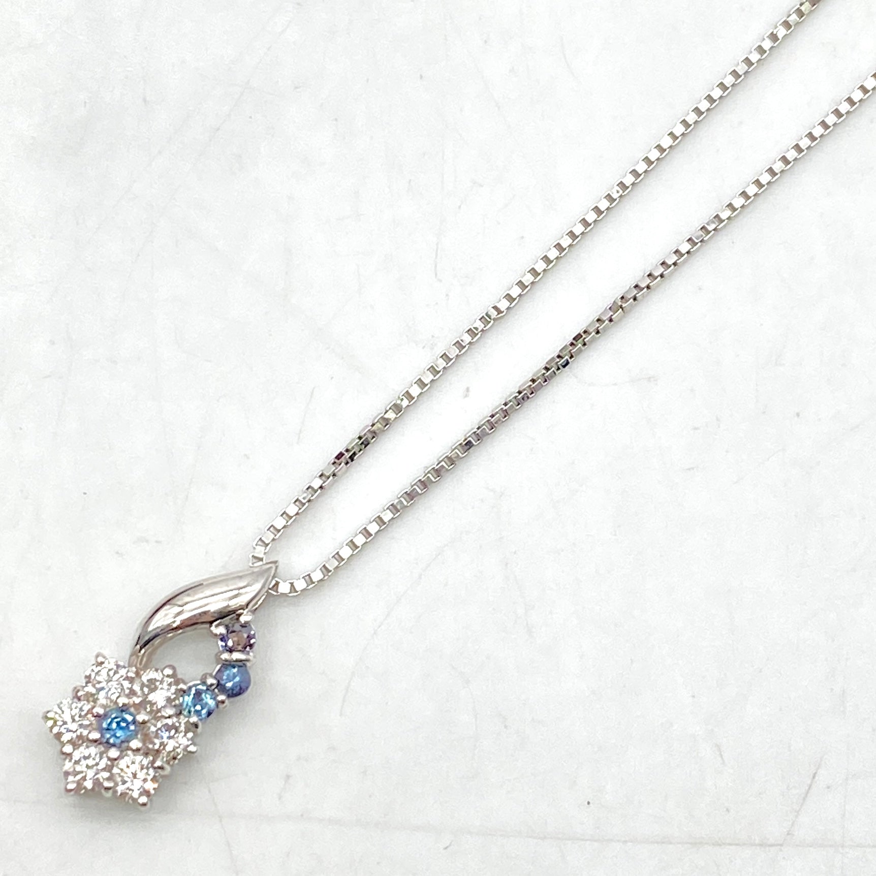 Luxury Promise Japan 25-44382-0 K18WG/750 Alexandrite Necklace AX 0.31 DA 0.75 4.6g Other