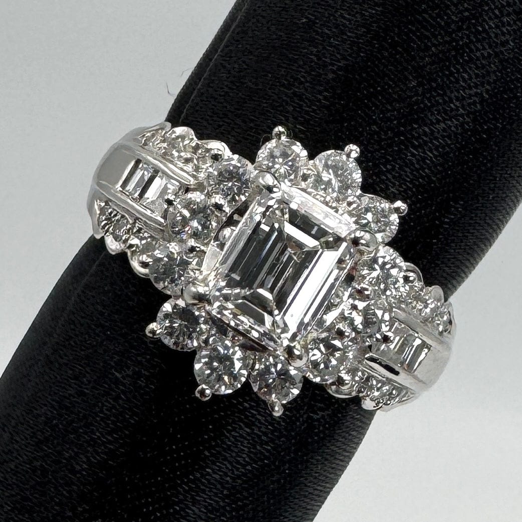 Luxury Promise Japan 43170 Pt900 Dial Ring D1.022 D1.03 10.5g