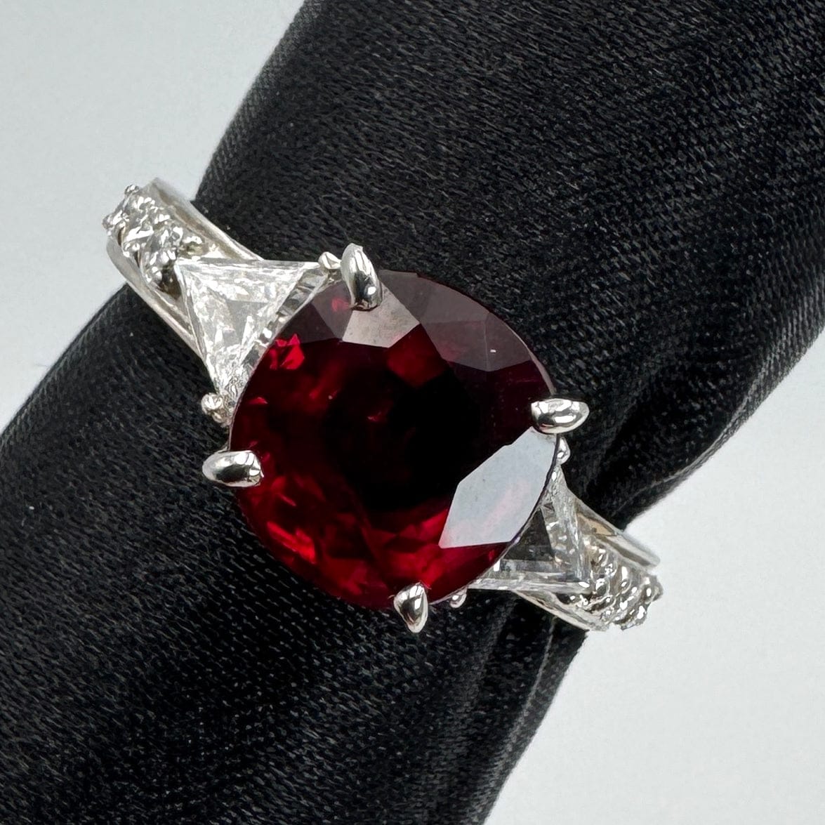 Luxury Promise Japan 45562 Madagascar Pt900 Ruby Ring R3.03 D0.58 5.7 GIA [ON]