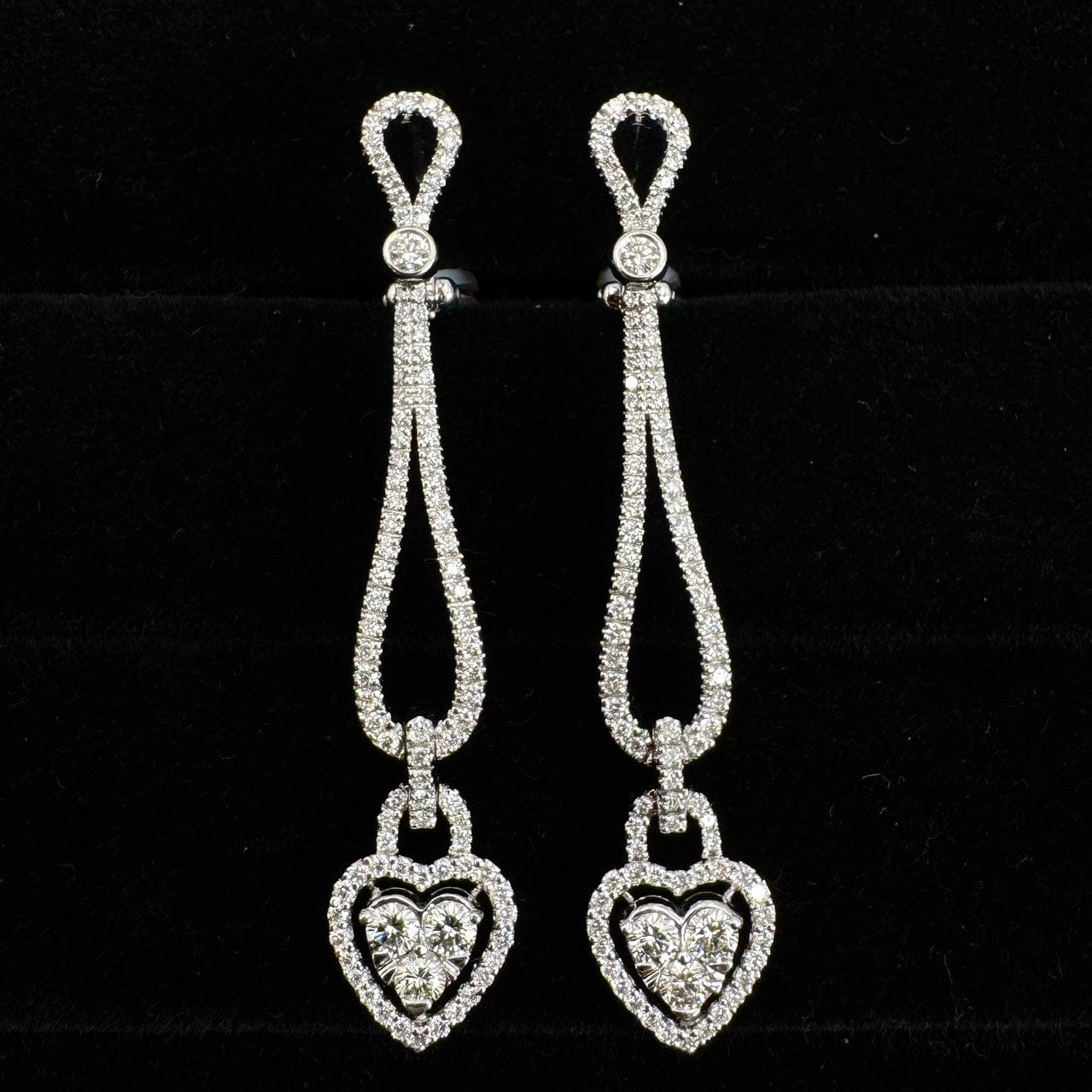 Luxury Promise Japan 47158 18K/750 Diamond Earrings D2.87 Pt900 18g
