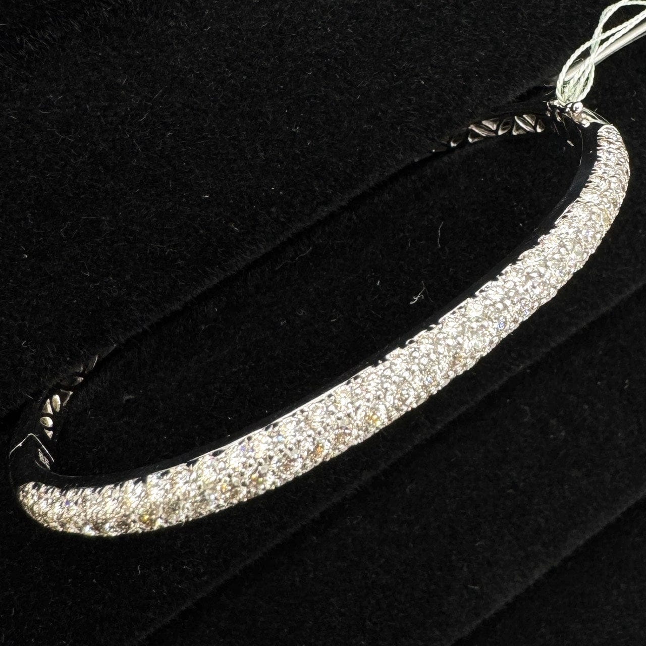 Luxury Promise Japan 48059 K18 Diamond Bangle 2.97 16.2g