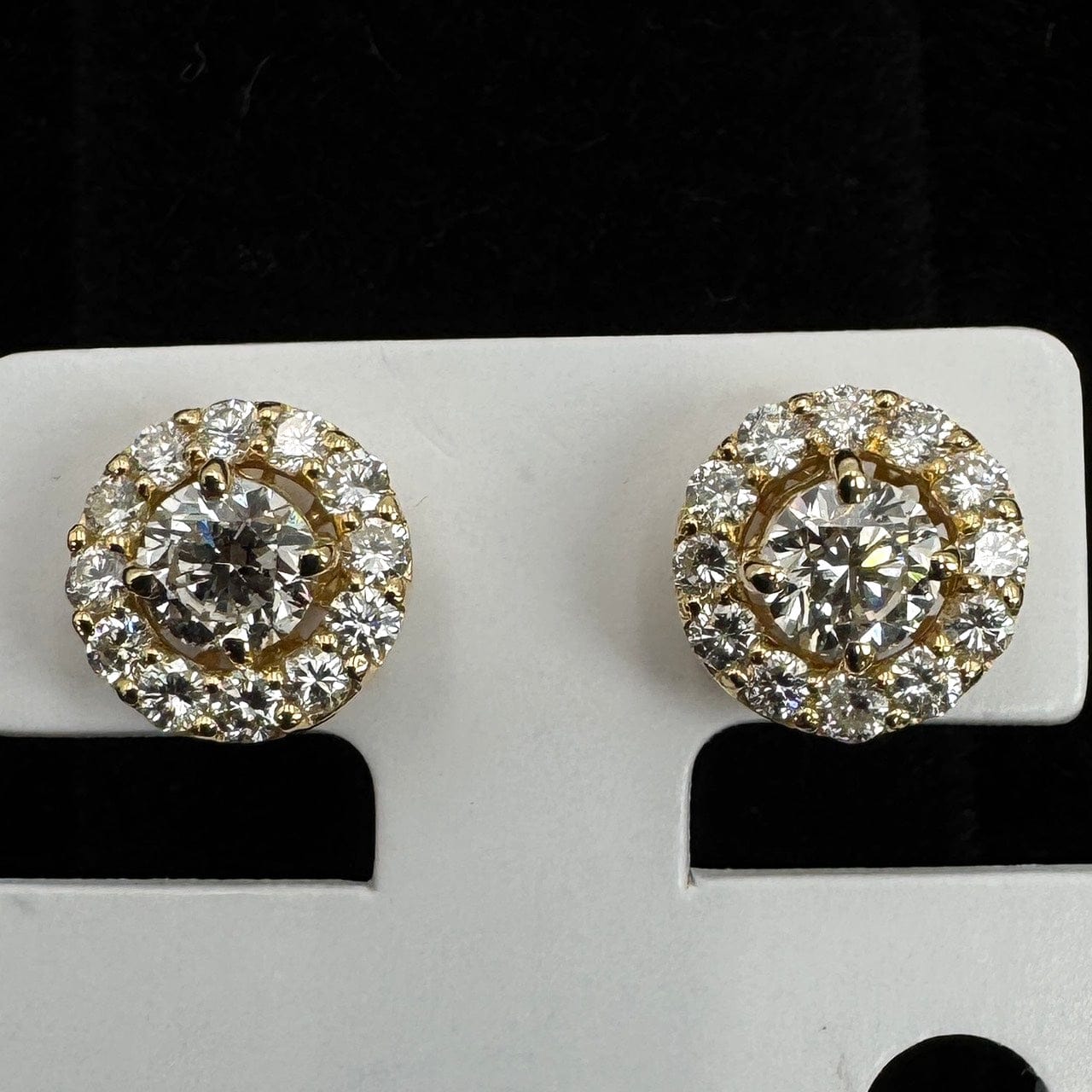 Luxury Promise Japan 48512 K18 Diamond Earrings D0.400 D0.30 D0.42 2.37g