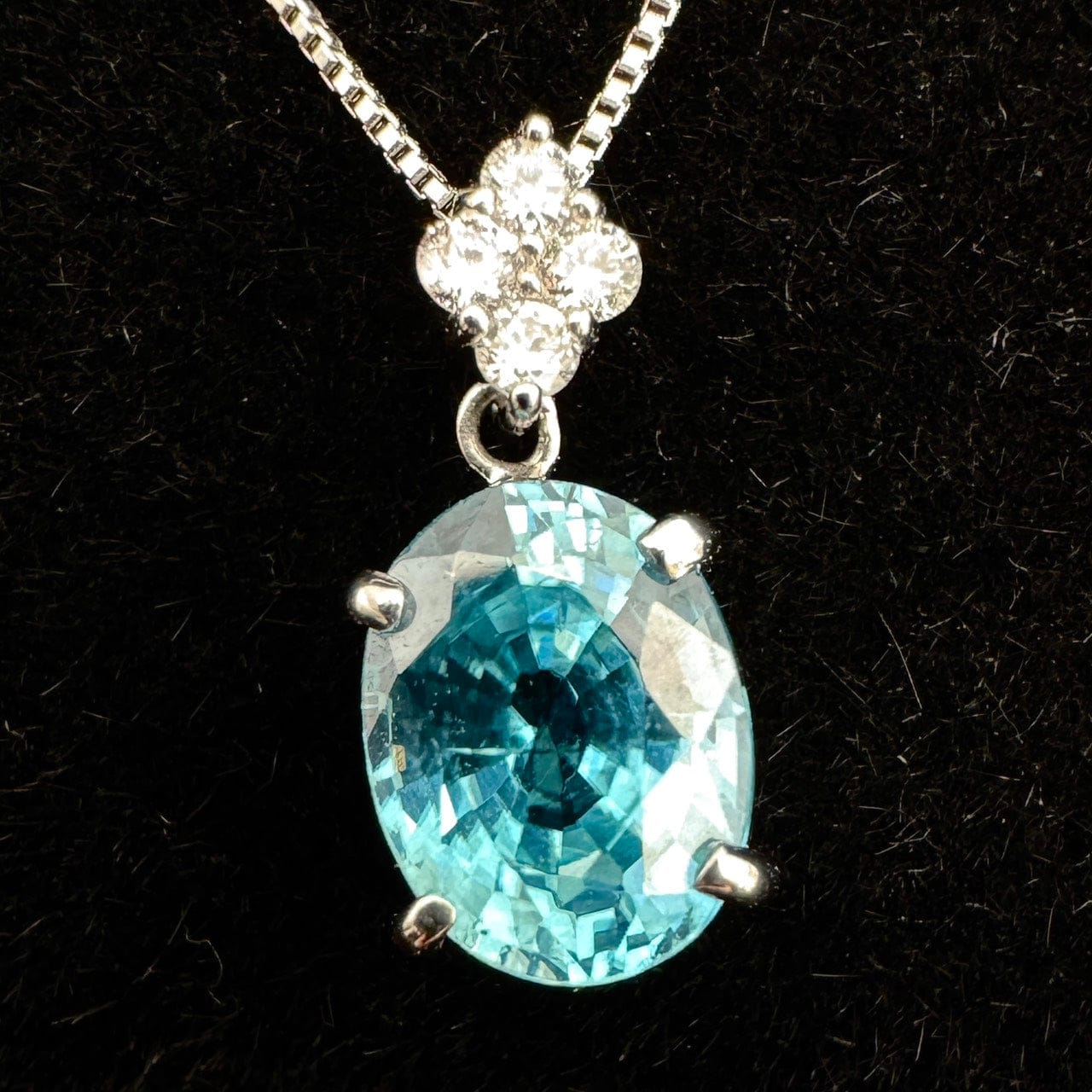 Luxury Promise Japan 48752 Pt950/Pt850 Zircon Penneck JC2.03 D0.07 2.6 Medium