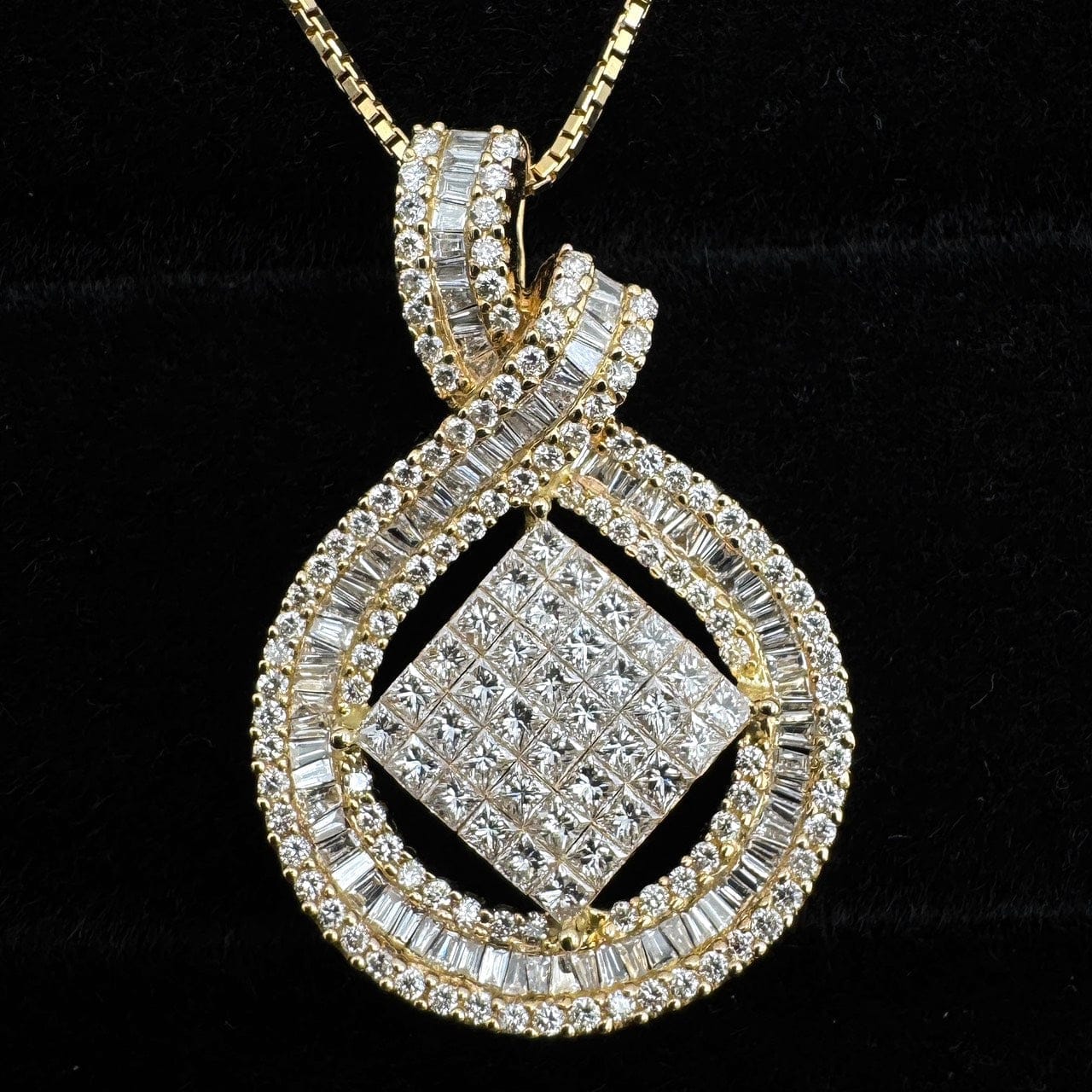 Luxury Promise Japan 49211 K18 Diamond Pen Necklace D2.5 11.8g