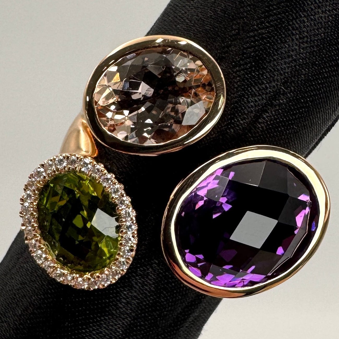 Luxury Promise Japan 49453 K18 Multi Ring AM6.76 MO2.22 D0.14 14.7g