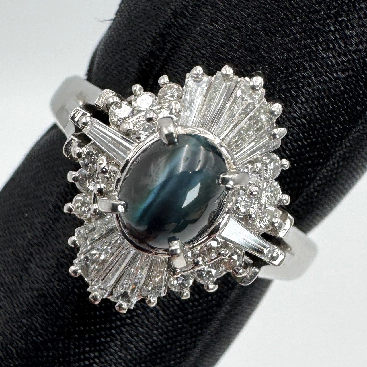 Luxury Promise Japan 49499 Pt900 Areki Cats Ring ACA0.928 D0.63 7.7 GRJso