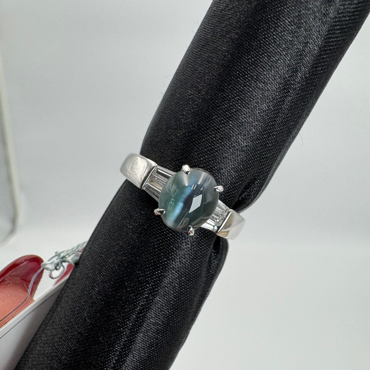 Luxury Promise Japan 49520 Pt900 Areki Cat Ring ACA1.82 D0.30 6.1 GRJ