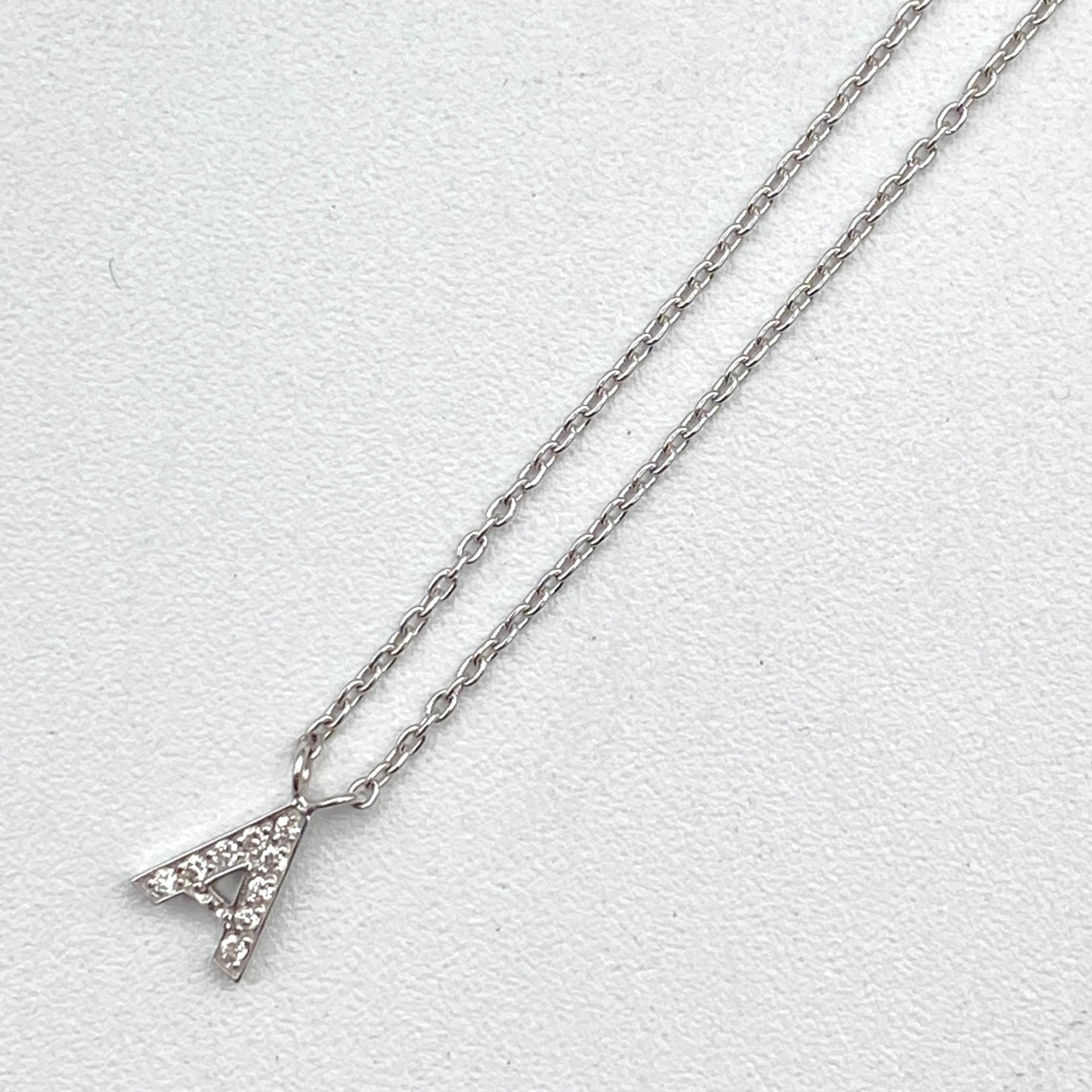 Luxury Promise Japan 49608 STAR JEWELRY K18 Diamond Necklace D0.04 1.9g