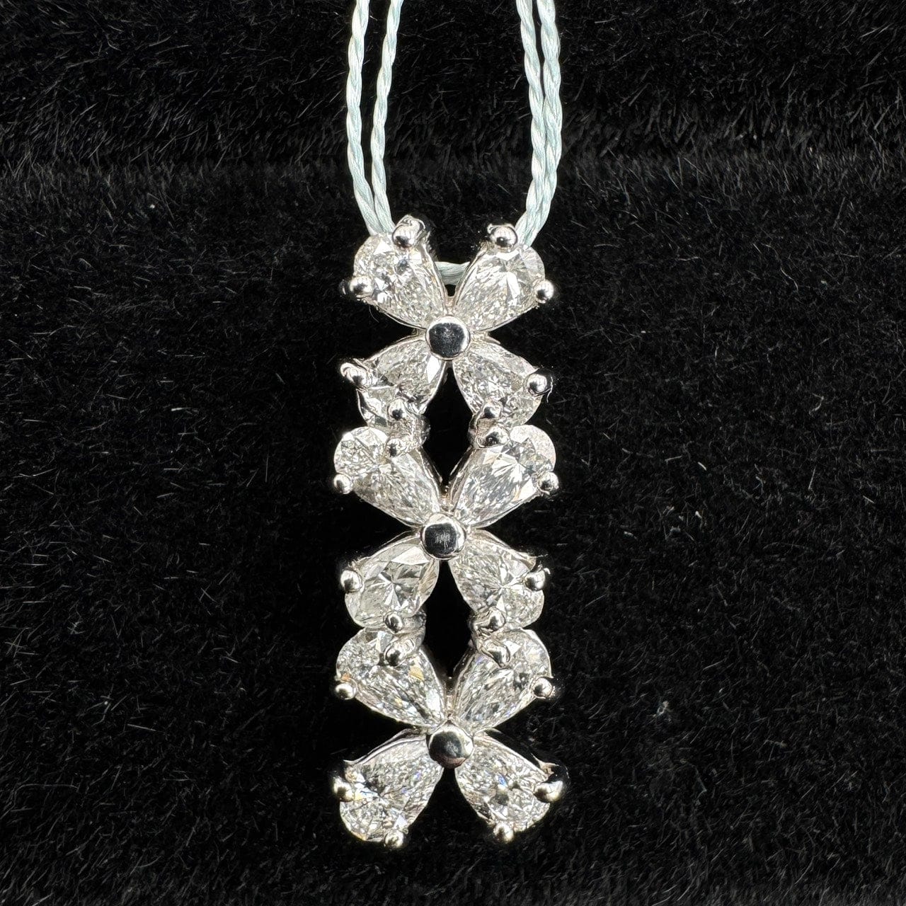 Luxury Promise Japan 49612 Pt850 Diamond Pen Top D0.74 2g