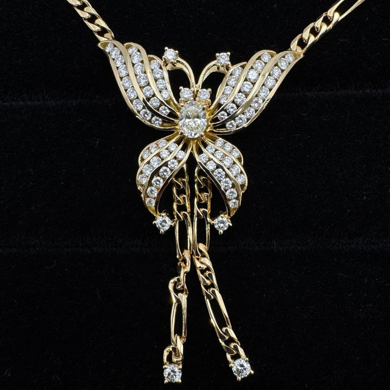 Luxury Promise Japan 49763 UNOAERRE 750 Necklace D0.41 D1.85 27.2g