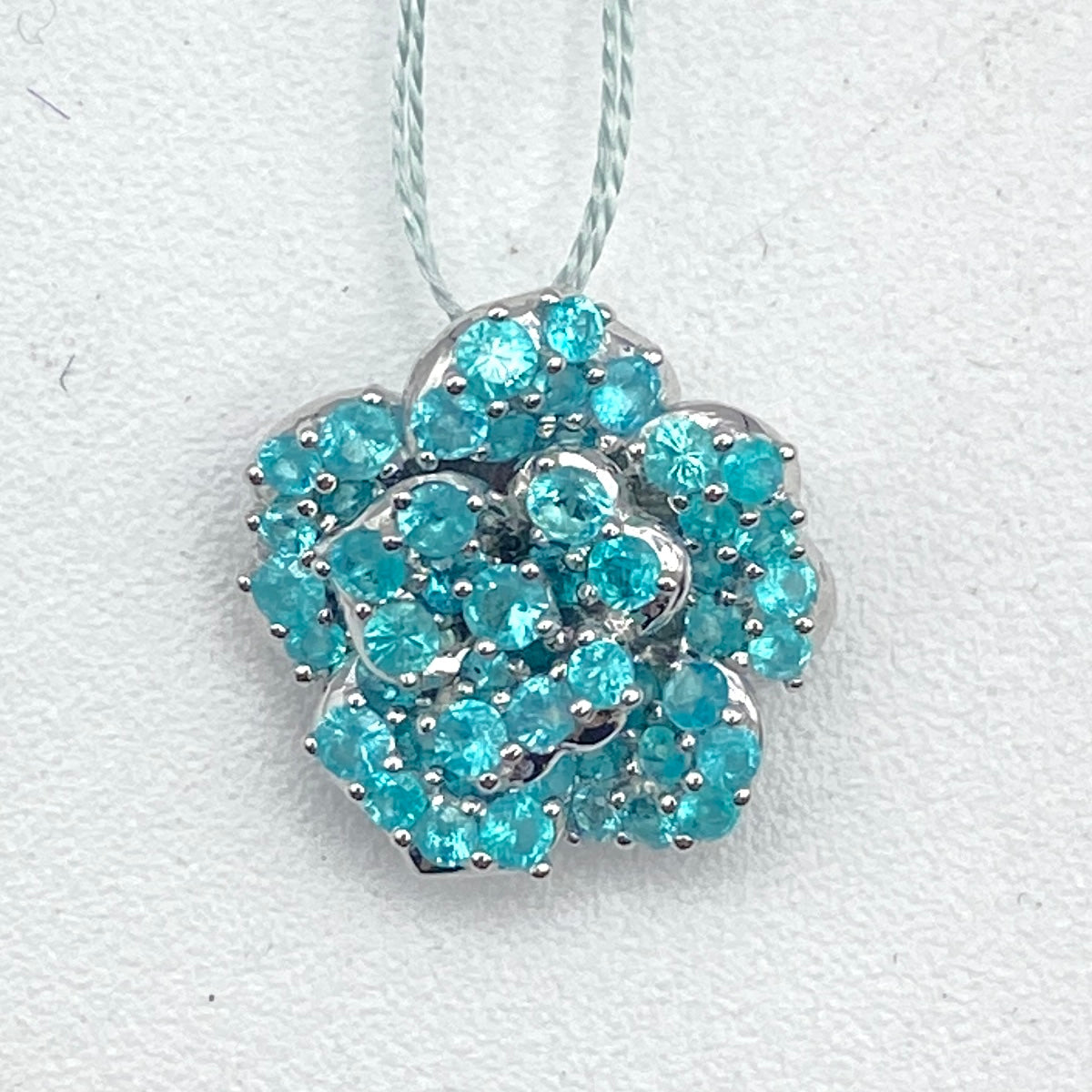 Luxury Promise Japan 50071 K18WG Paraiba pen top PRB0.84 3.3g Sorting