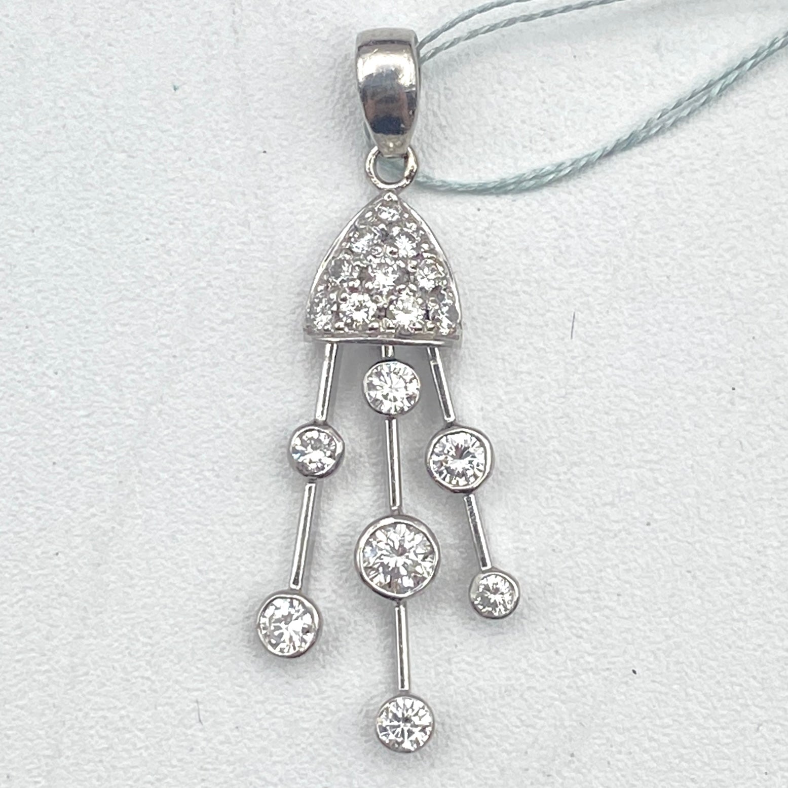 Luxury Promise Japan 50453 Pt900 diamond pen top D0.70 3.6g