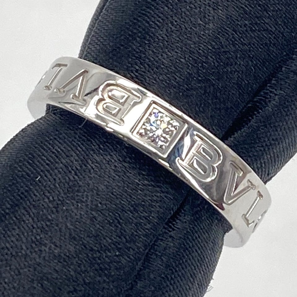 Luxury Promise Japan 750 Diamond Ring Bulgari 6.1g 26-76-0 US4.75