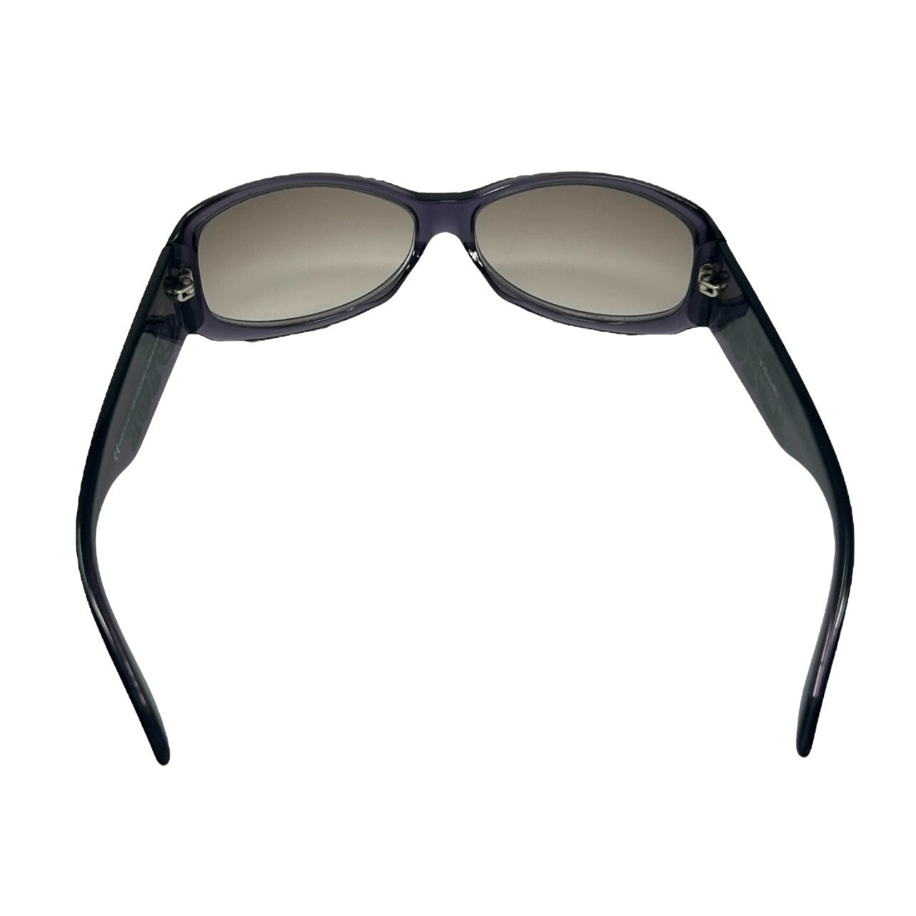 Luxury Promise Japan Christian Dior Vintage Logo Sunglass Shades Purple Silver Plastic Accessory