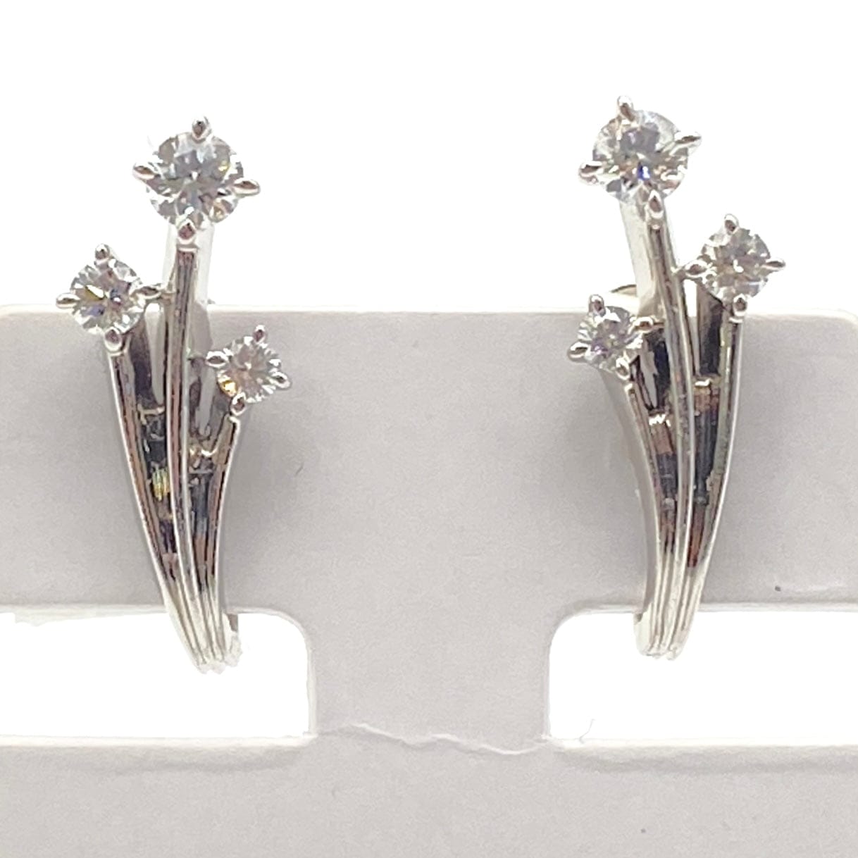 Luxury Promise Japan BlueRiver Pt900/K14WG Diamond Earrings D0.51 5.2g 51985