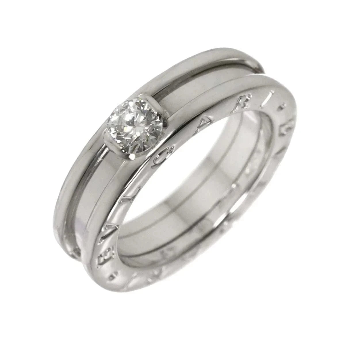 Luxury Promise Japan BVLGARI B-ZERO1 Diamond 0.30ct E/IF/VG Ring 18K WG 750 49 4.5-4.75(US) 90288134