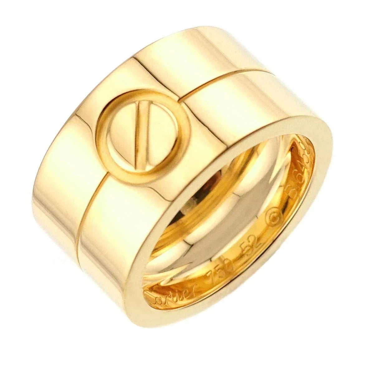 Luxury Promise Japan Cartier High Love Ring 18K Yellow Gold 750 Size 52 6(US) 90283774