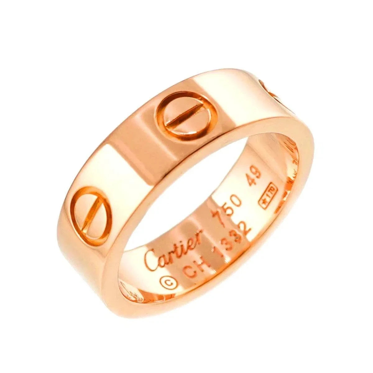 Luxury Promise Japan Cartier Love Ring 18K Pink Gold 750 size49 4.5(US) 90274783