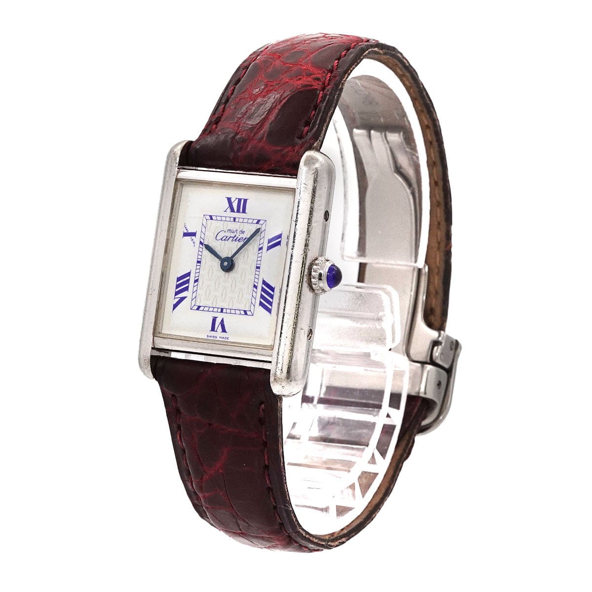Luxury Promise Japan Cartier Must Tank MM W1014054 Women's Watch, SV925 White Quartz Movement, Cartier Must Tank MM 90301365