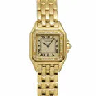 Luxury Promise Japan Cartier Panthere 88830000 Quartz 750 YG Cream Dial Ladies Watch 90337407