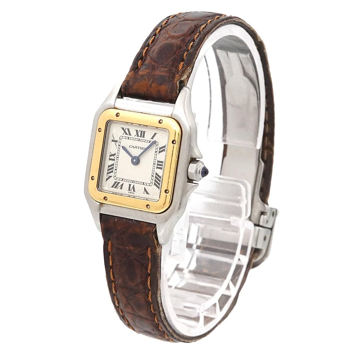 Luxury Promise Japan Cartier Panthere SM Two-tone Watch W250295A Women's Ivory Yellow Gold Quartz Watch [Pre-owned] 90314029