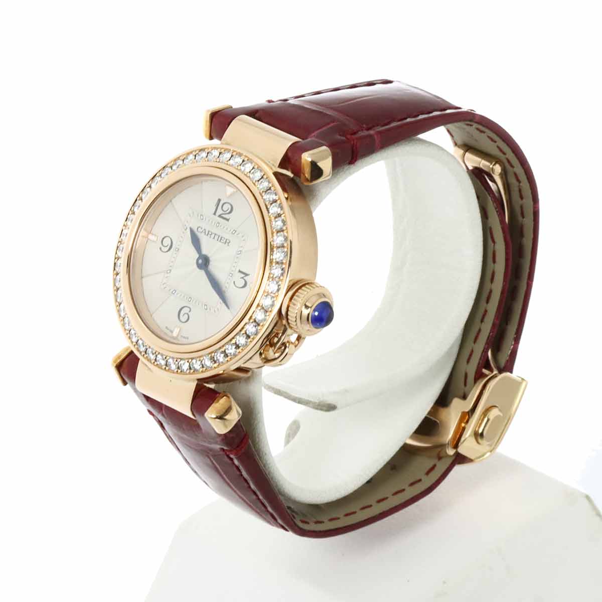 Luxury Promise Japan Cartier Pasha de Cartier WJPA0017 Women's Watch, Silver, 18K Pink Gold, Quartz Watch, Pasha Cartier 90293726