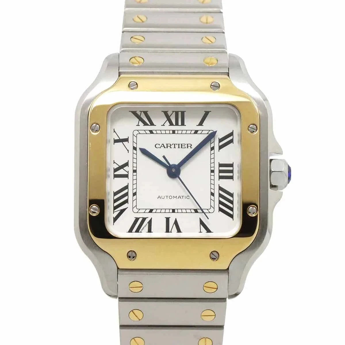 Luxury Promise Japan Cartier Santos De Cartier MM W2SA0007 K18YG Automatic Boys Watch 90272115