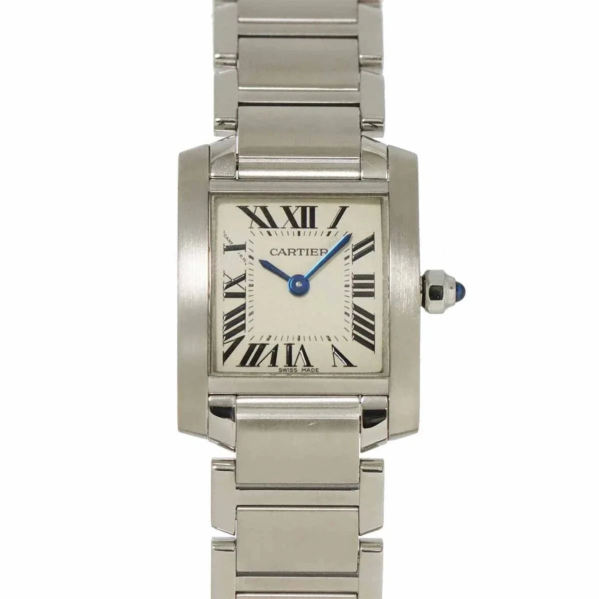 Luxury Promise Japan Cartier Tank Francaise SM W51008Q3 Quartz Cream Dial Ladies Watch 90282706