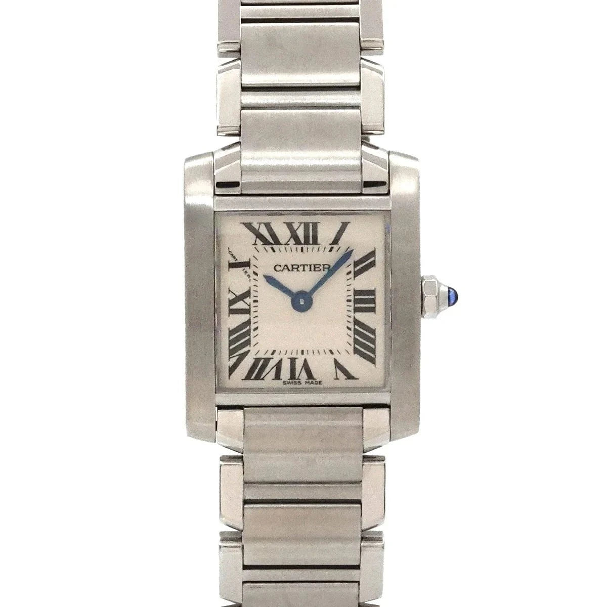 Luxury Promise Japan Cartier Tank Francaise SM W51008Q3 Quartz Cream Dial Ladies Watch 90286397
