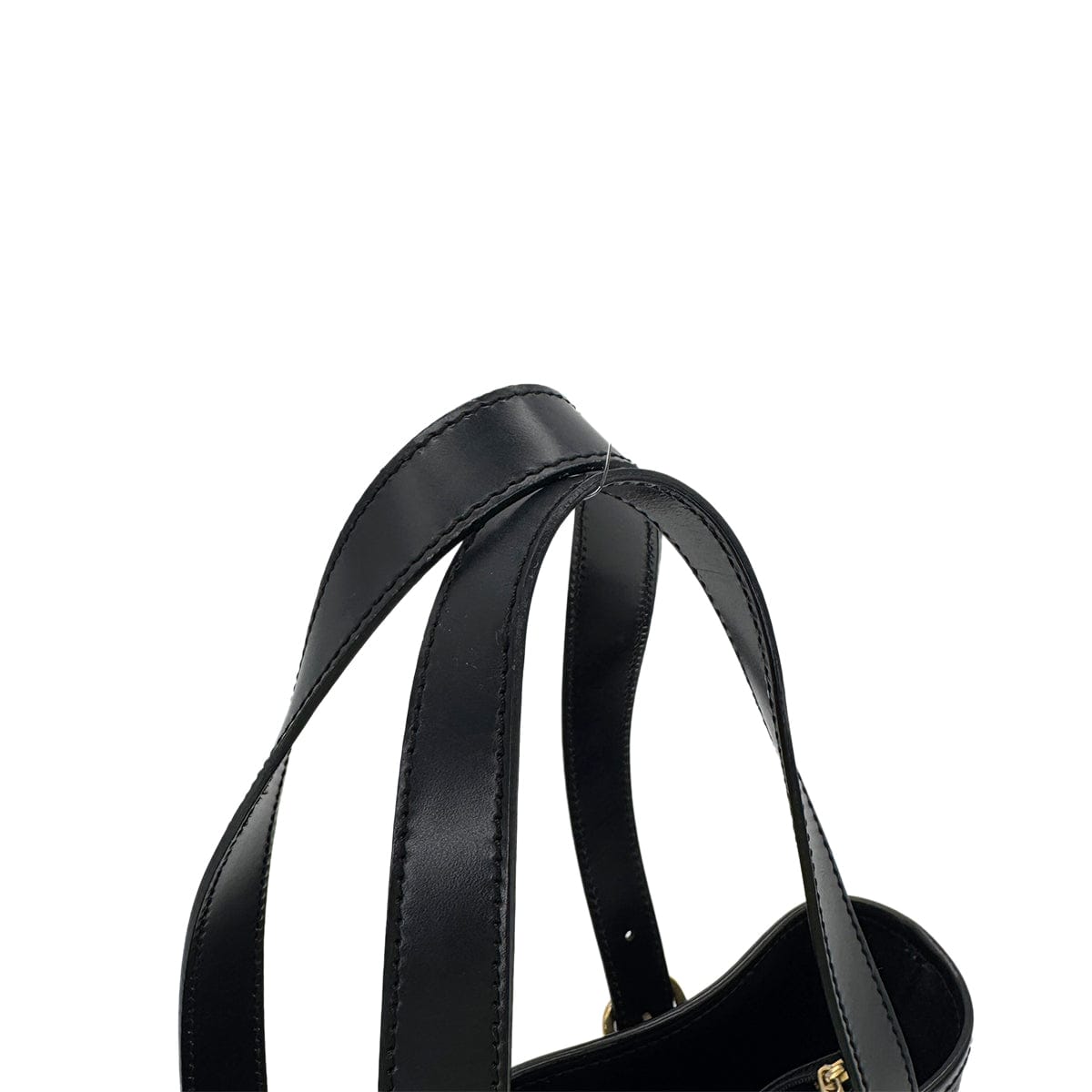 Luxury Promise Japan CELINE VINTAGE MACADAM TOTE BAG BLACK LEATHER PVC 90291898