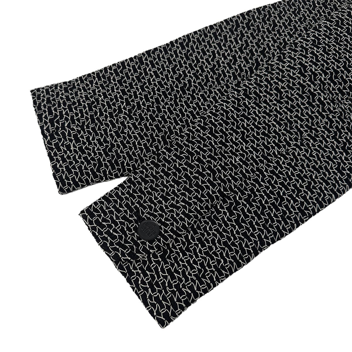 Luxury Promise Japan CHANEL BOUTIQUE VINTAGE DOUBLE BUTTON JACKET BLACK WHITE WOOL 38 98P RTW 90289566