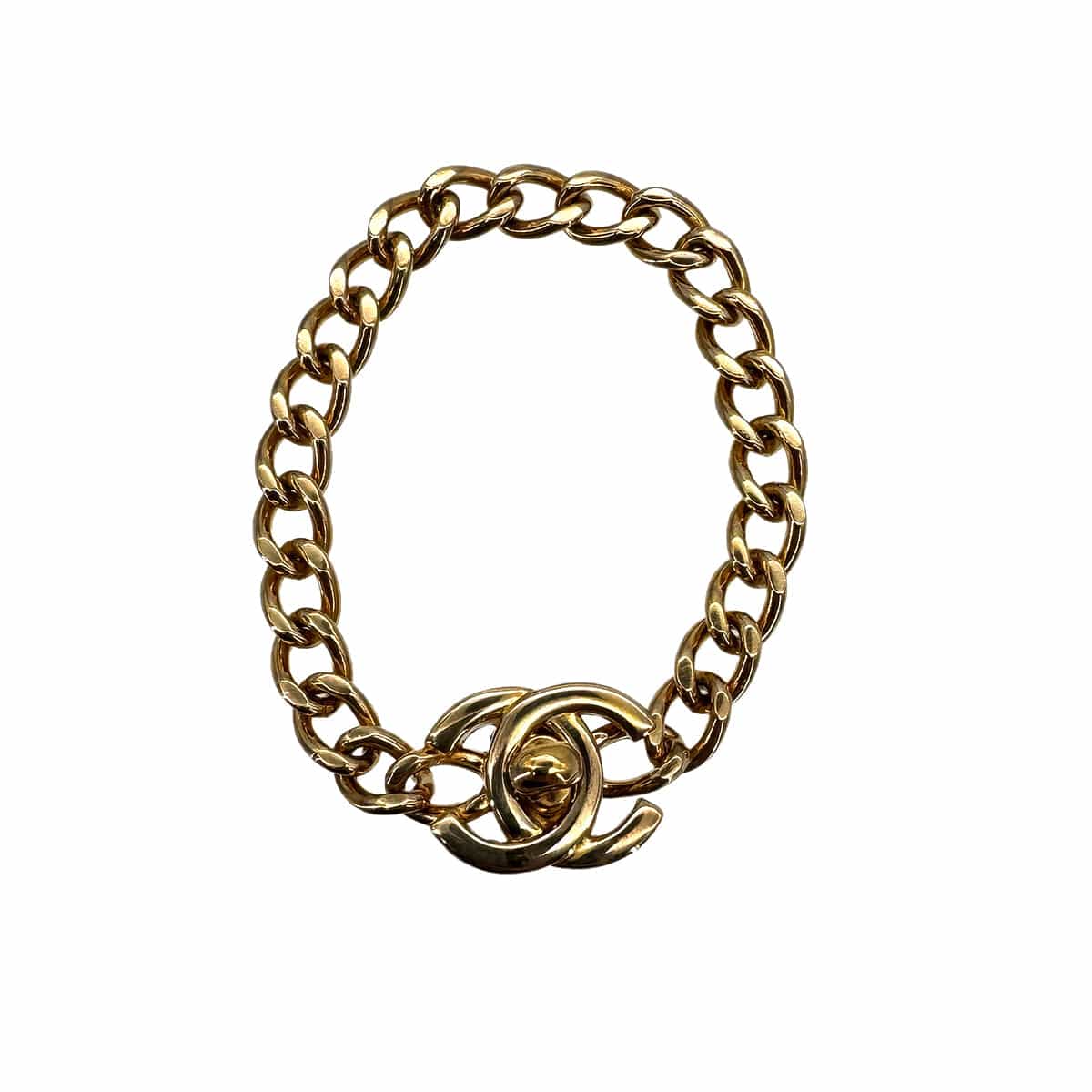 Luxury Promise Japan CHANEL BRACELET COCOMARK TURN LOCK GOLD ACCESSORY 01A 90298175