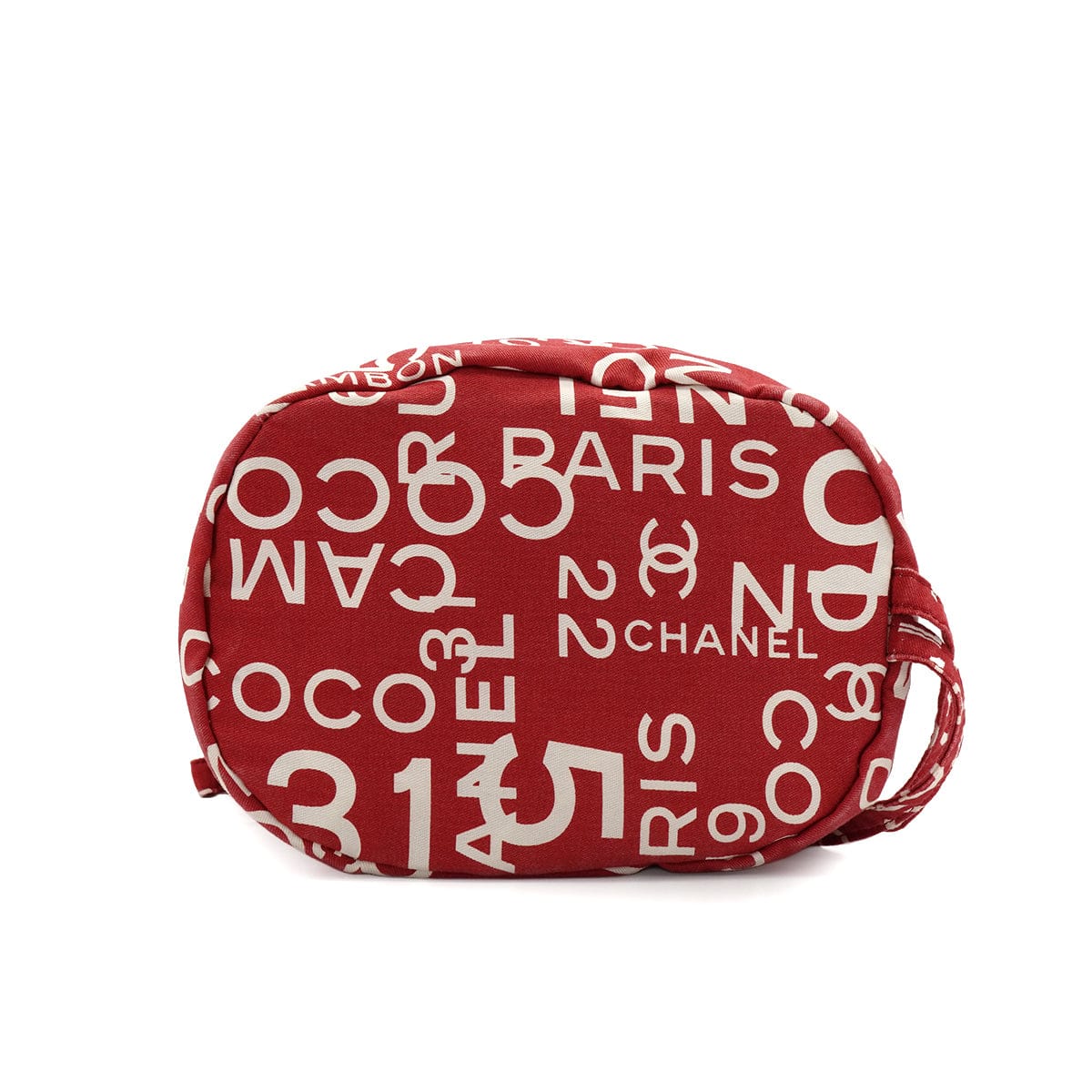 Luxury Promise Japan CHANEL BY SEA LINE BACKPACK SHOULDER BAG RED WHITE CANVAS 90342413