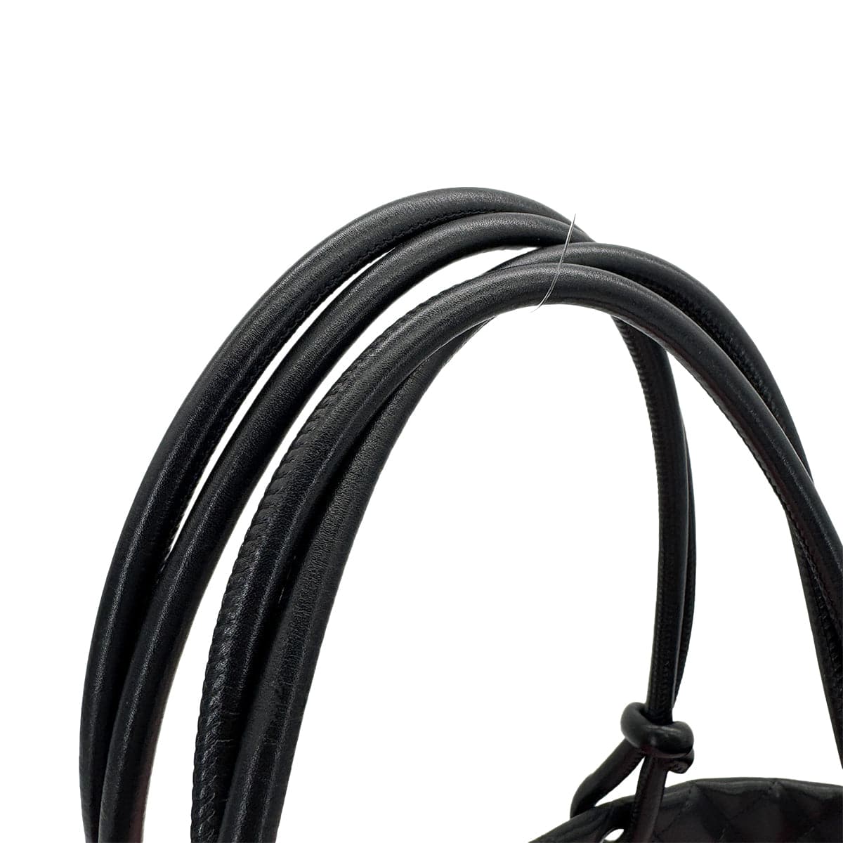 Luxury Promise Japan CHANEL CAMBON LINE LARGE TOTE BAG BLACK LEATHER ENAMEL 90318211