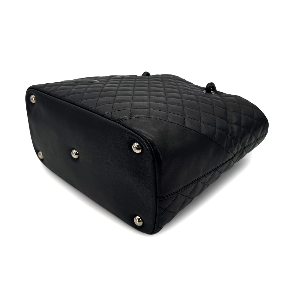 Luxury Promise Japan CHANEL CAMBON LINE LARGE TOTE BAG BLACK LEATHER ENAMEL 90318211