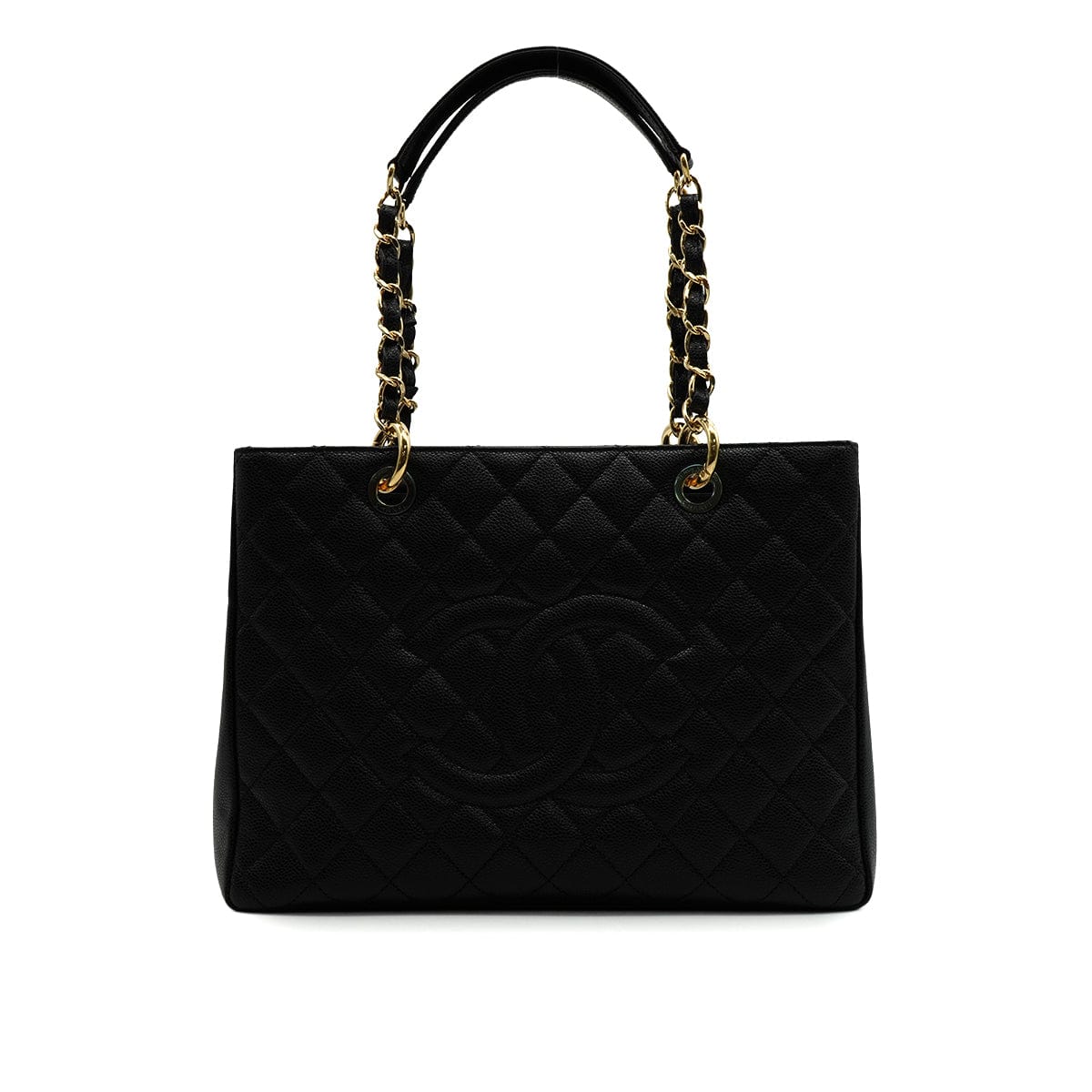 Luxury Promise Japan CHANEL CAMBON MATELASSE HAND BAG BLACK CAVIAR SKIN GOLD HARDWARE 90346675